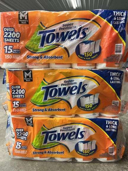 (3) PACKS OF PAPER TOWELS