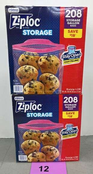 (2) BOXES OF ZIPLOC BAGS