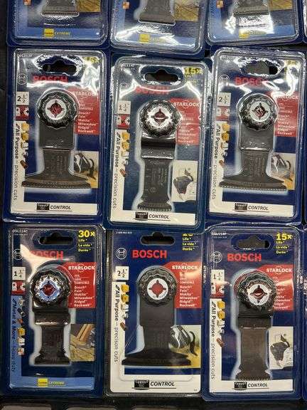 (15) BOSCH STARLOCK BLADE ATTACHMENTS