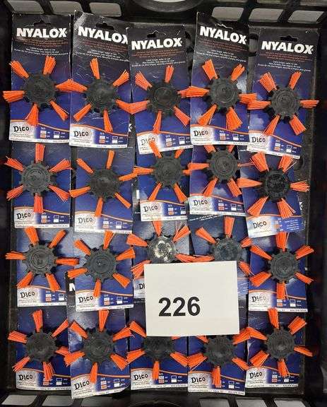 (20) NYALOX NYLON BRISTLE BRUSHES