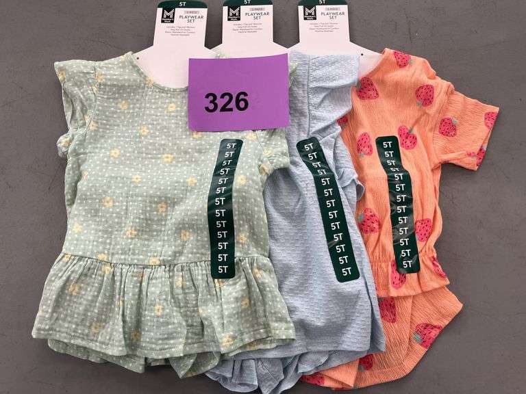 (3) GIRLS 2PC PLAYWEAR SETS - SIZE 5T