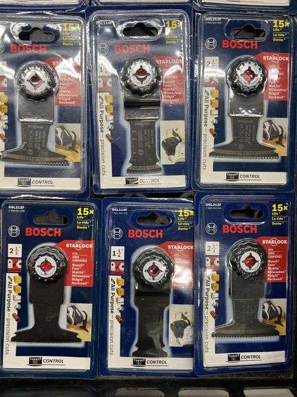 (15) BOSCH STARLOCK BLADE ATTACHMENTS
