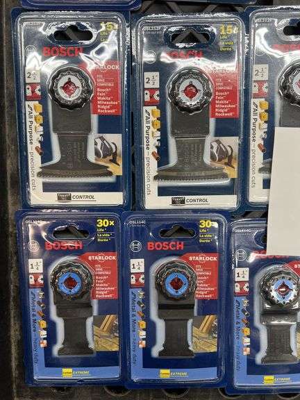 (15) BOSCH STARLOCK BLADE ATTACHMENTS