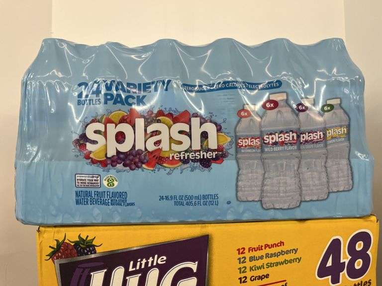 (2) PACKS OF DRINKS - LITTLE HUG & SPLASH