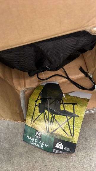 HARD ARM CHAIR IN BOX - BLACK