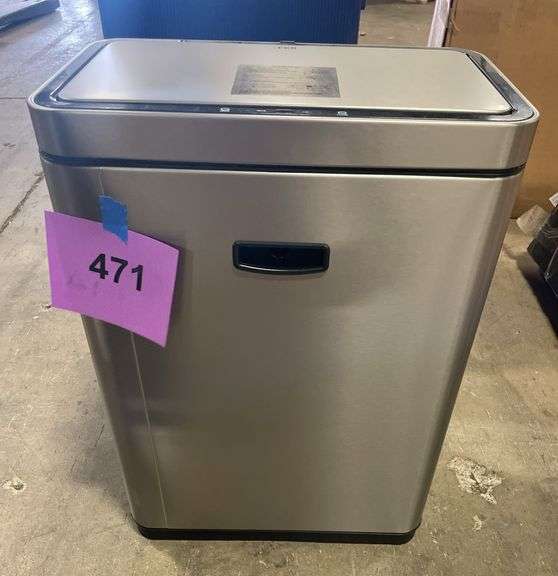 EKO STAINLESS AUTO TRASHCAN