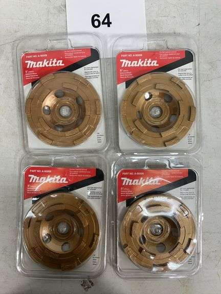 (4) MAKITA 5" DIAMOND WHEELS