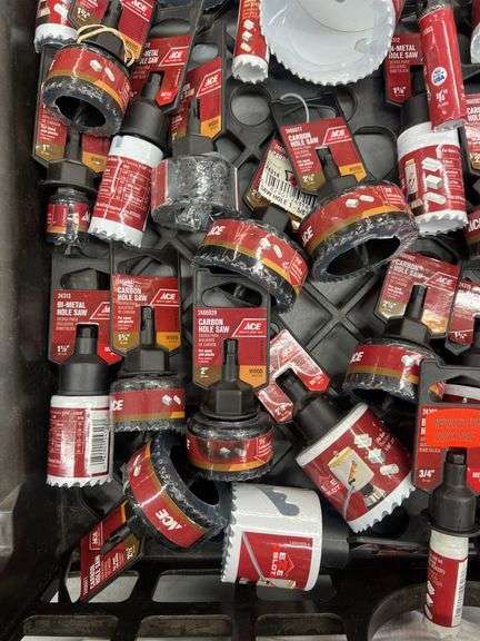 MISC LOT OF ACE HOLE SAWS