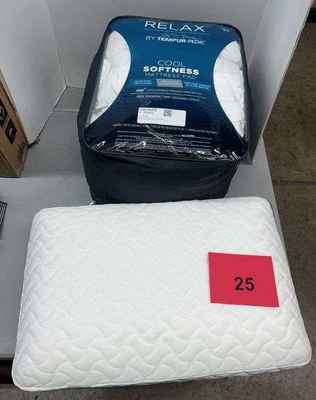 KING MATTRESS PAD & PILLOW