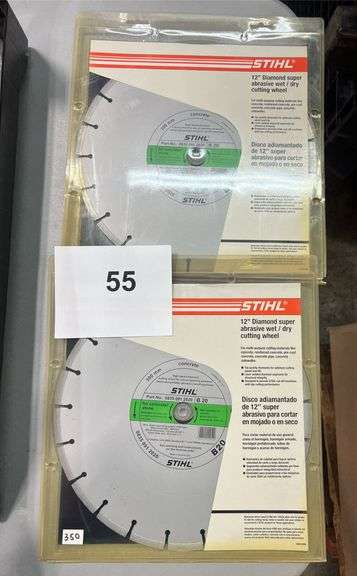 (2) STIHL 12" CIRCULAR SAW BLADES