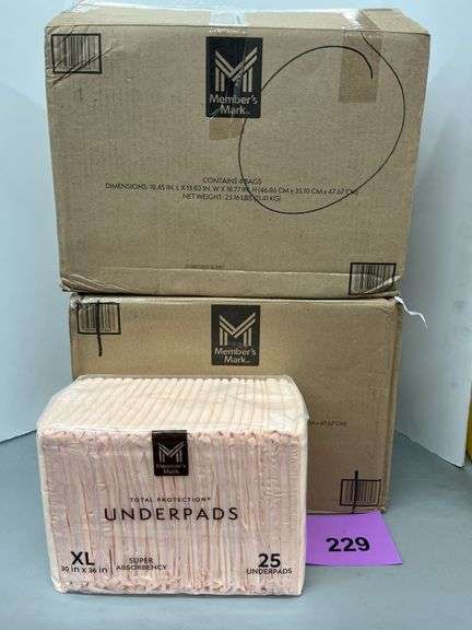 (2) BOXES OF UNDERPADS - SIZE XL