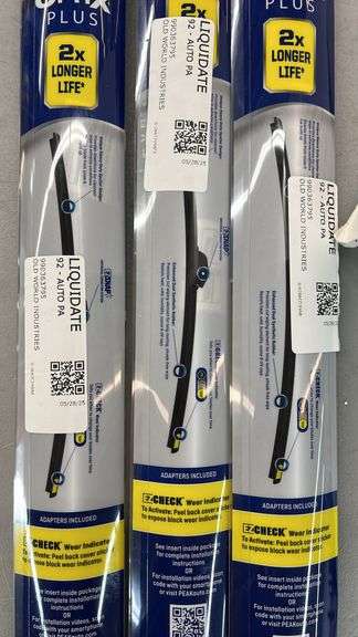 (3) PEAK OPTIX PLUS WINDSHEILD WIPER BLADES