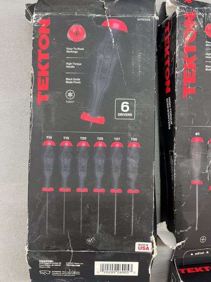 (3) BOXES OF TEKTON SCREWDRIVERS