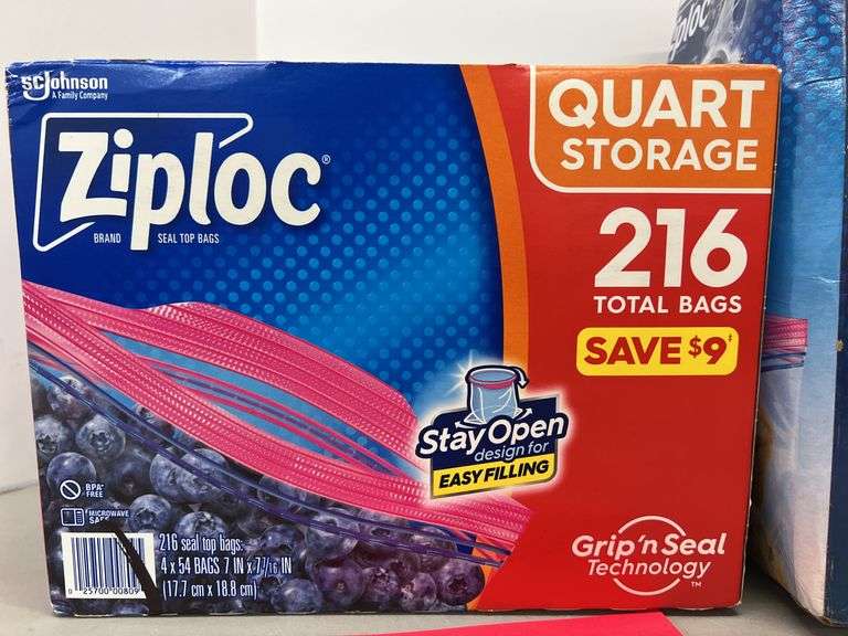 (2) BOXES OF ZIPLOC BAGS