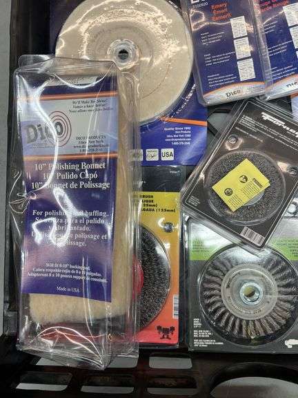 MISC LOT OF POLISHING/ BUFFING ITEMS