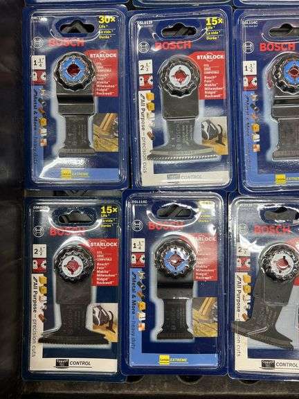 (15) BOSCH STARLOCK BLADE ATTACHMENTS
