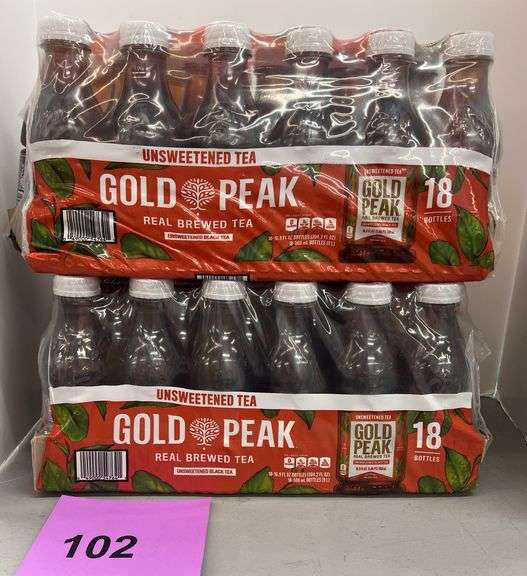 (2) PACKS OF GOLD PEAK UNSWEETENED TEA
