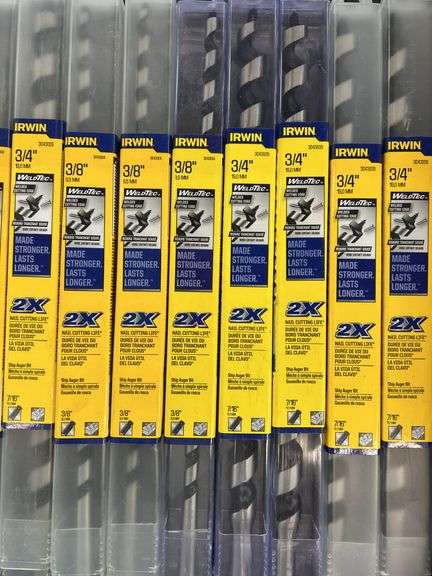 MISC LOT OF IRWIN DRILL BITS
