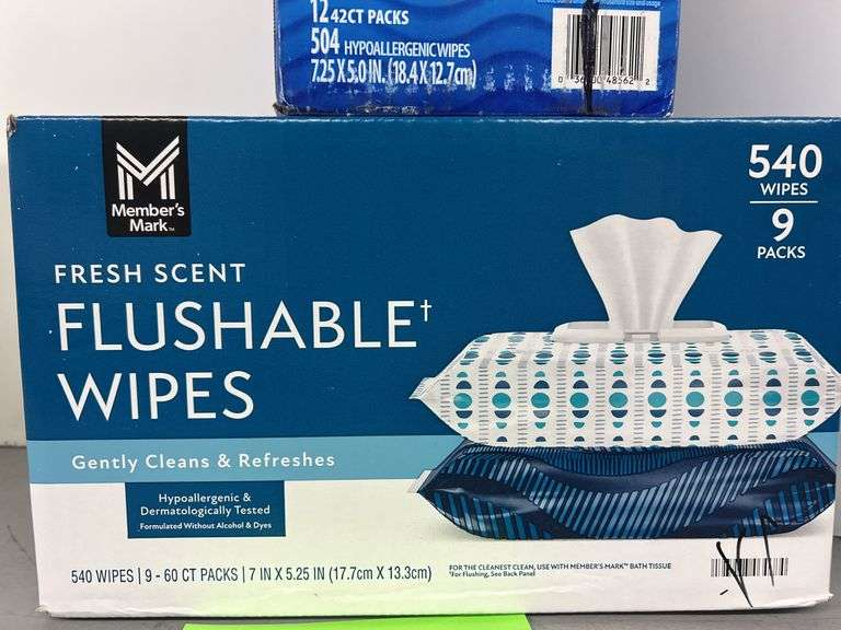 (2) BOXES OF FLUSHABLE WIPES