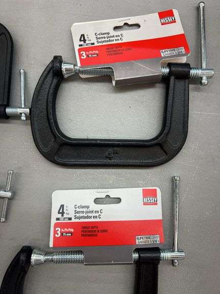 (4) BESSEY CLAMPS
