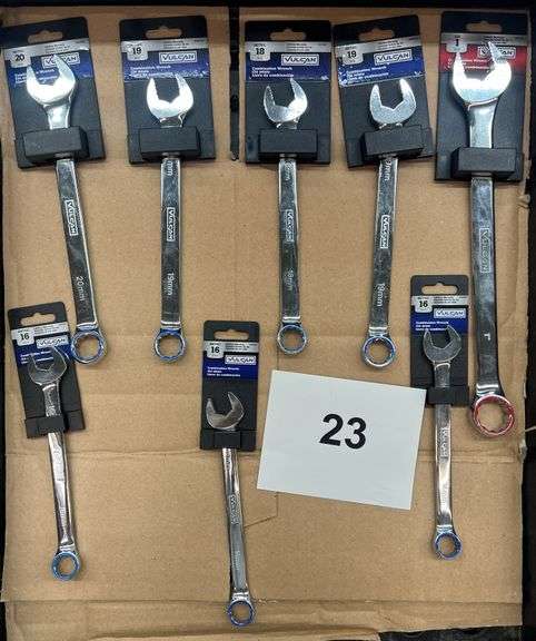 MISC LOT OF VULCAN COMBINATION WRENCHES