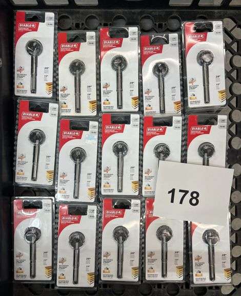 (15) DIABLO 3/8" FORSTNER BITS
