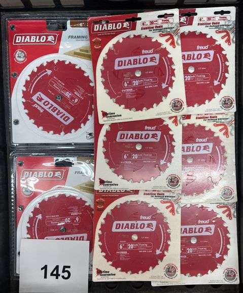 (8) DIABLO CIRCULAR SAW BLADES