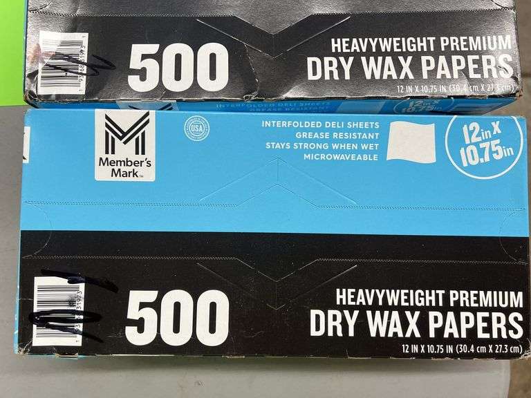 (5) BOXES OF DRY WAX PAPERS
