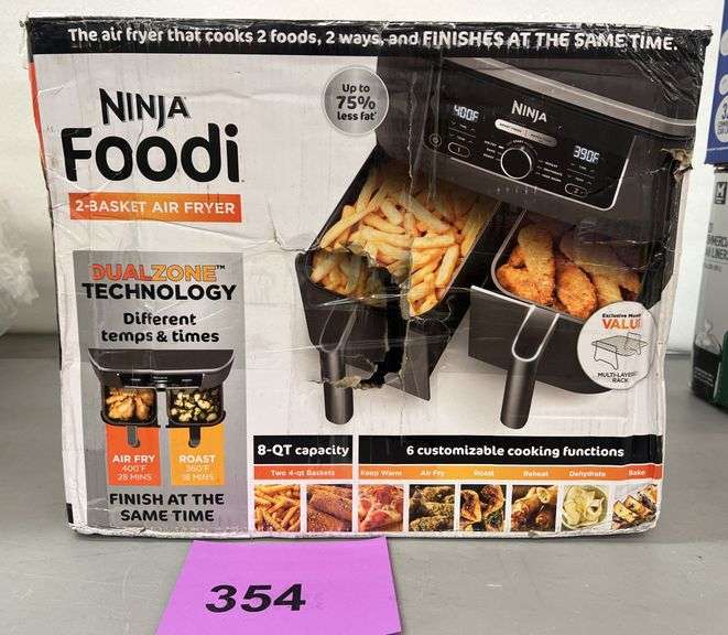 NINJA FOODI 2 BASKET AIR FRYER IN BOX