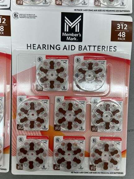 (4) PACKS OF HEARING AID BATTERIES - SIZE 312