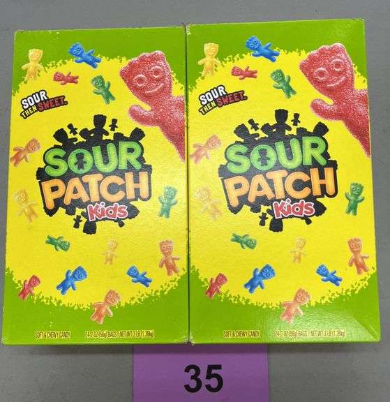 (2) BOXES OF SOUR PATCH KIDS