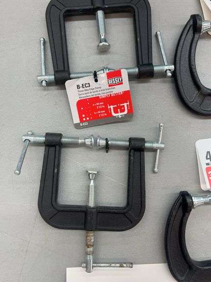 (4) BESSEY CLAMPS