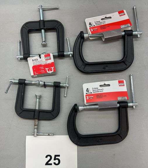 (4) BESSEY CLAMPS