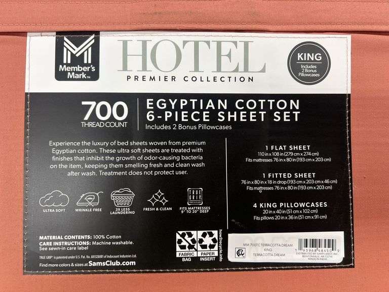 HOTEL KING EGYPTIAN COTTON SHEET SET