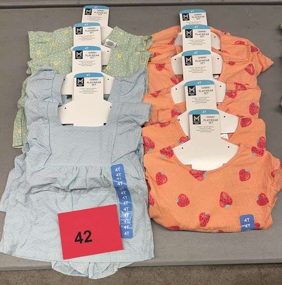 (9) GIRLS 2PC PLAYWEAR SETS - SIZE 4T