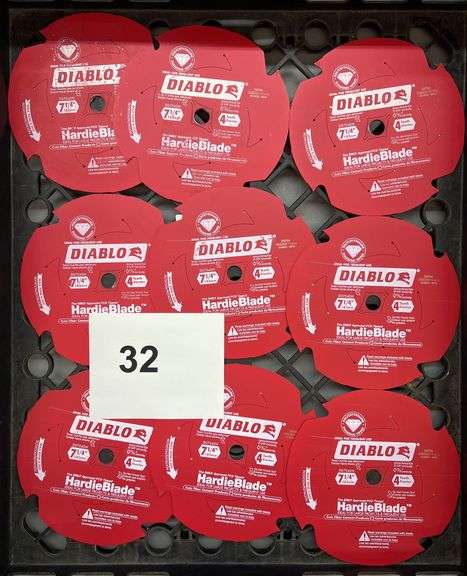 (9) DIABLO 7-1/4" CIRCULAR SAW BLADES