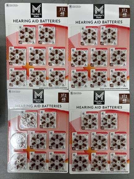 (4) PACKS OF HEARING AID BATTERIES - SIZE 312