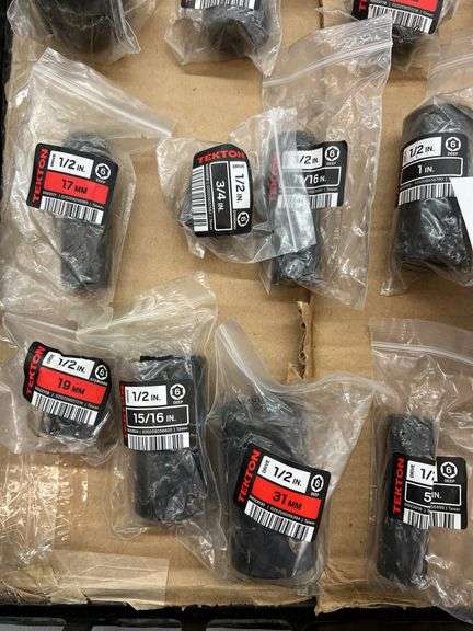 MISC LOT OF TEKTON SOCKETS