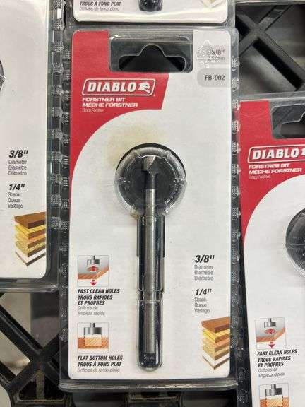 (15) DIABLO 3/8" FROSTNER BITS