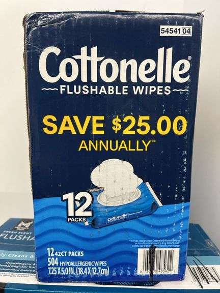 (2) BOXES OF FLUSHABLE WIPES