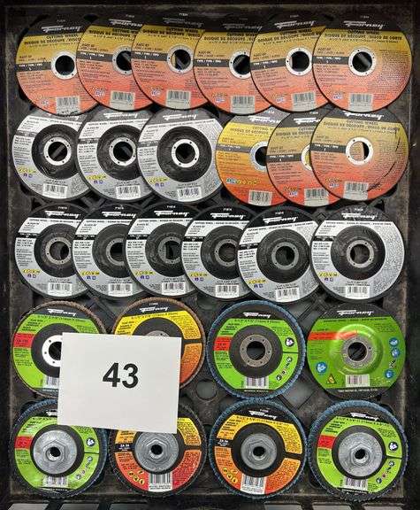 MISC LOT OF FORNEY CUTTING/ GRINDING WHEELS
