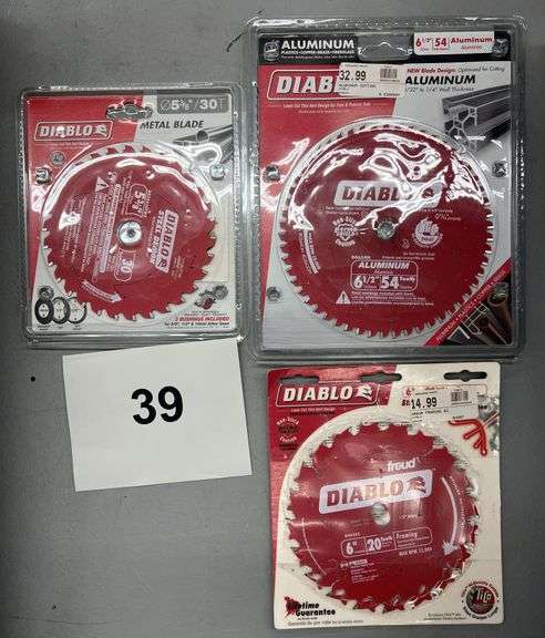 (3) DIABLO CIRCULAR SAW BLADES