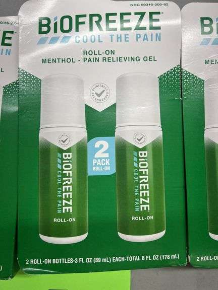 (3) BOXES OF BIOFREEZE PAIN RELIEVING GEL