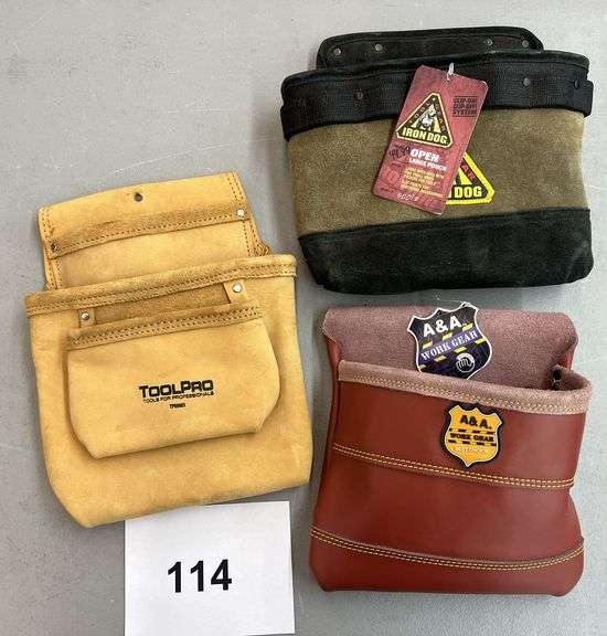 (3) TOOL BELT BAGS