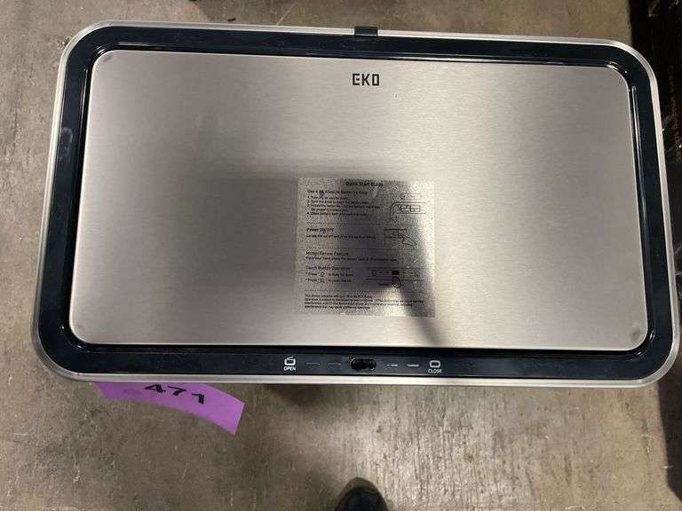 EKO STAINLESS AUTO TRASHCAN