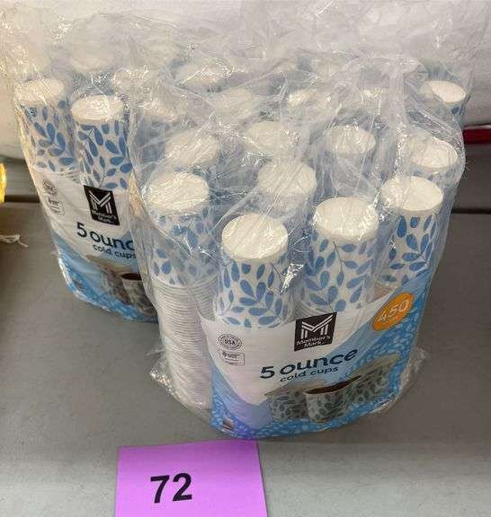 (3) PACKS OF 5 OZ PAPER COLD CUPS