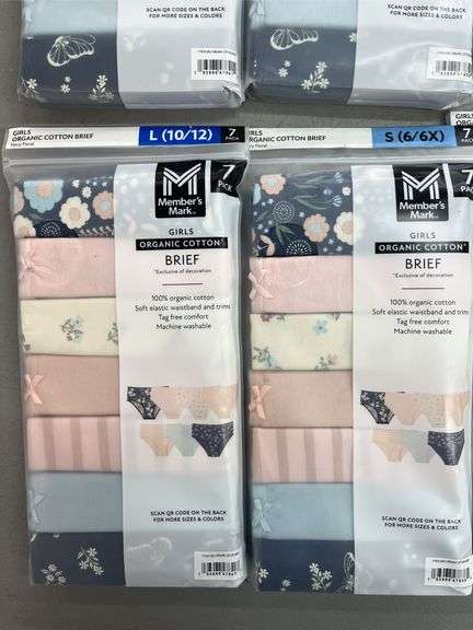 (8) PACKS OF GIRLS UNDERWEAR - ASSORTED SIZES