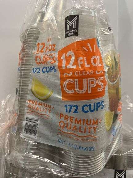 (3) PACKS OF CLEAR PLASTIC CUPS