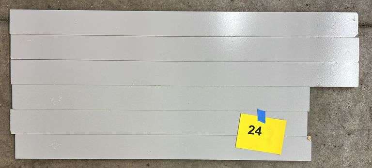 (6) WOOD FILLER PIECES - GREY