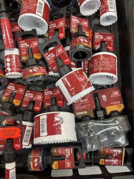 MISC LOT OF ACE HOLE SAWS